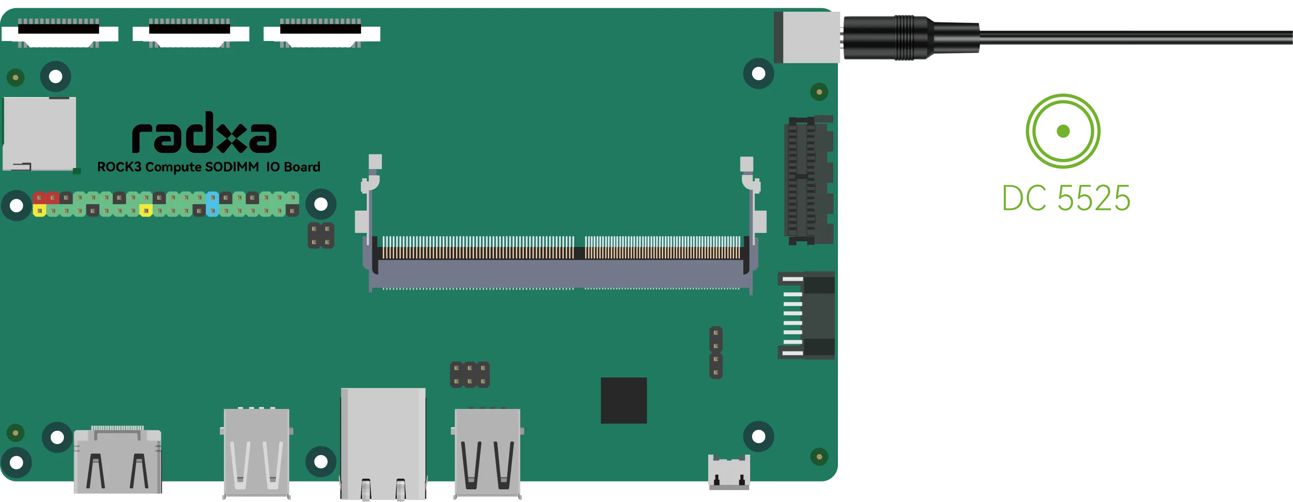 Radxa SBCs with DC Barrel Jack 5525