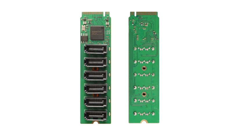 Radxa M.2 to Hexa SATA Adapter