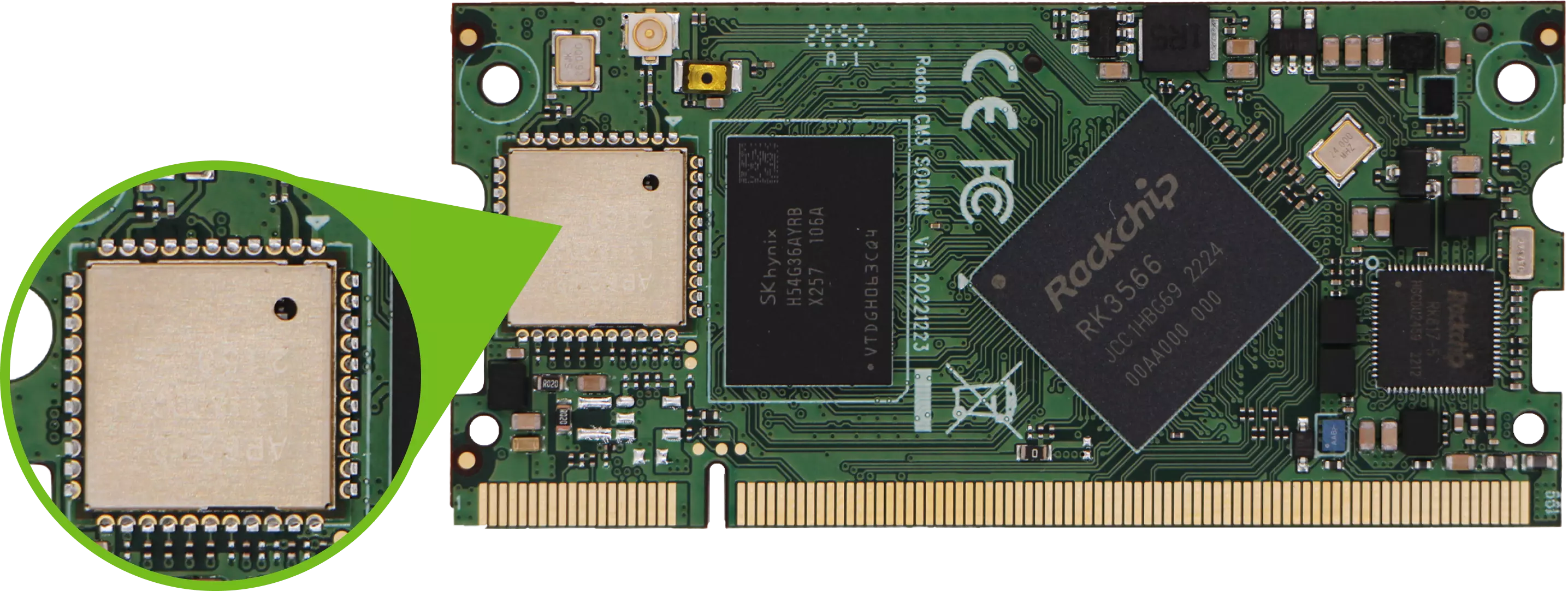 Optional Wireless Module with Antenna Connector