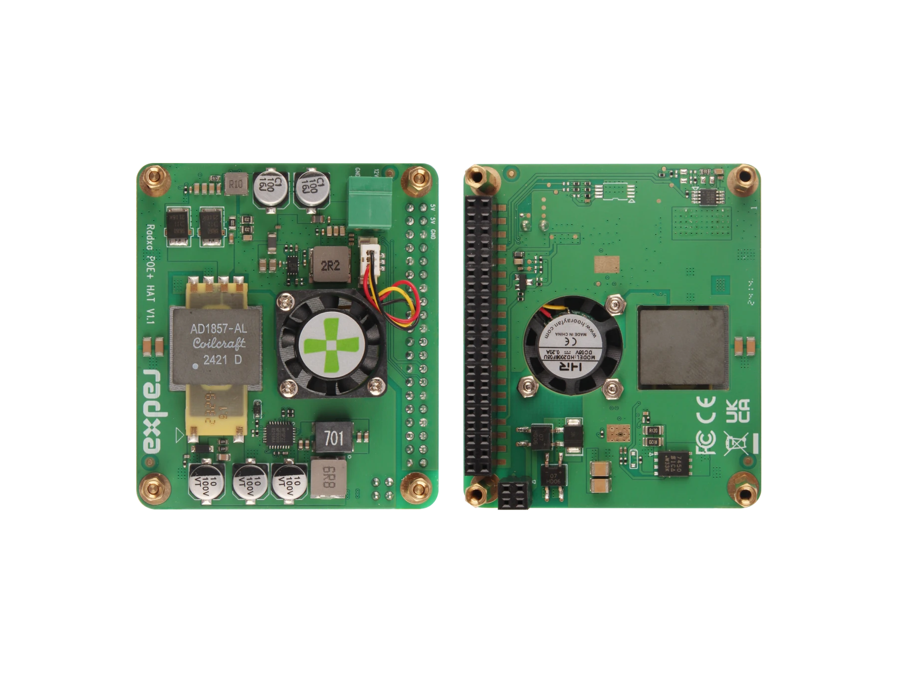 25W PoE+ HAT 5V/5A