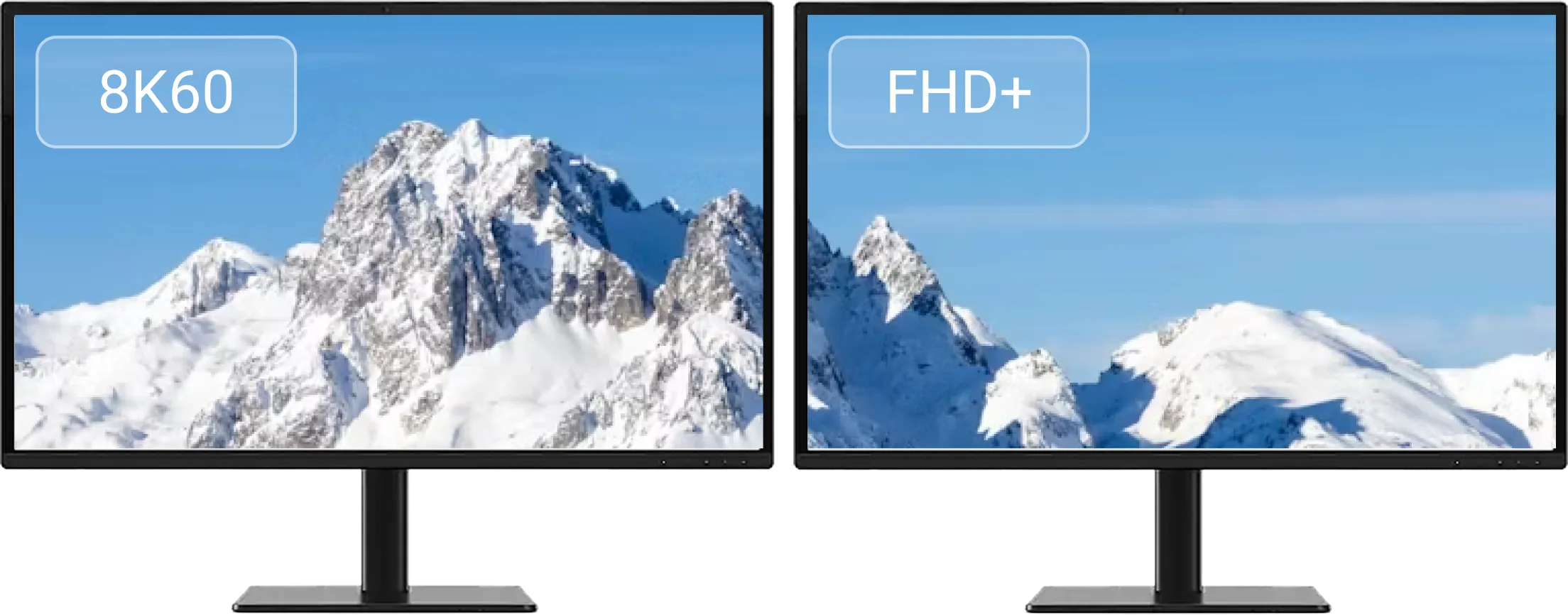 4Kp60 and FHD+ dual displays