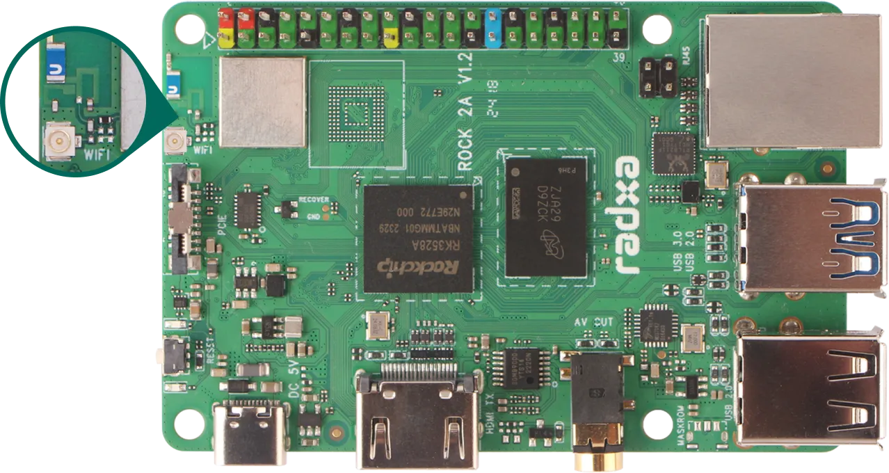 Onboard Antenna or Antenna Connector Optional