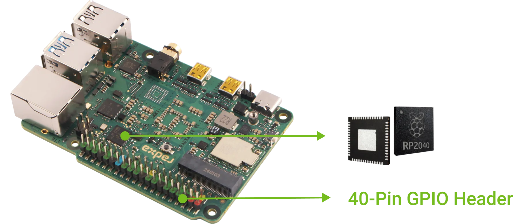 40-Pin GPIO Header